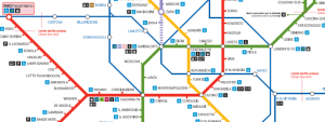 mapa metra Milán