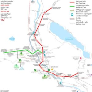 Mapa metra Tbilisi (klikni pro velký formát)