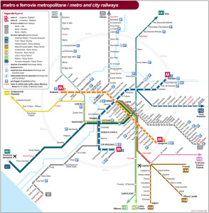 Plánek metra Řím