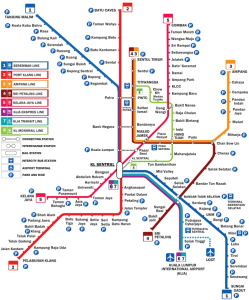 Mapa metra v Kuala Lumpur
