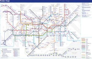 Metro Londýn plánek a mapa