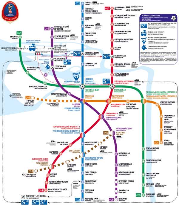 Mapa metra Petrohrad (klikni pro zvětšení v plném formátu)