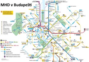 Mapa MHD v Budapešti ke stažení